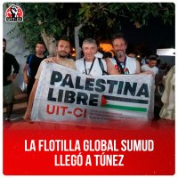 La Flotilla Global Sumud llegó a Túnez