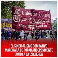 El sindicalismo combativo marchará de forma independiente junto a la izquierda