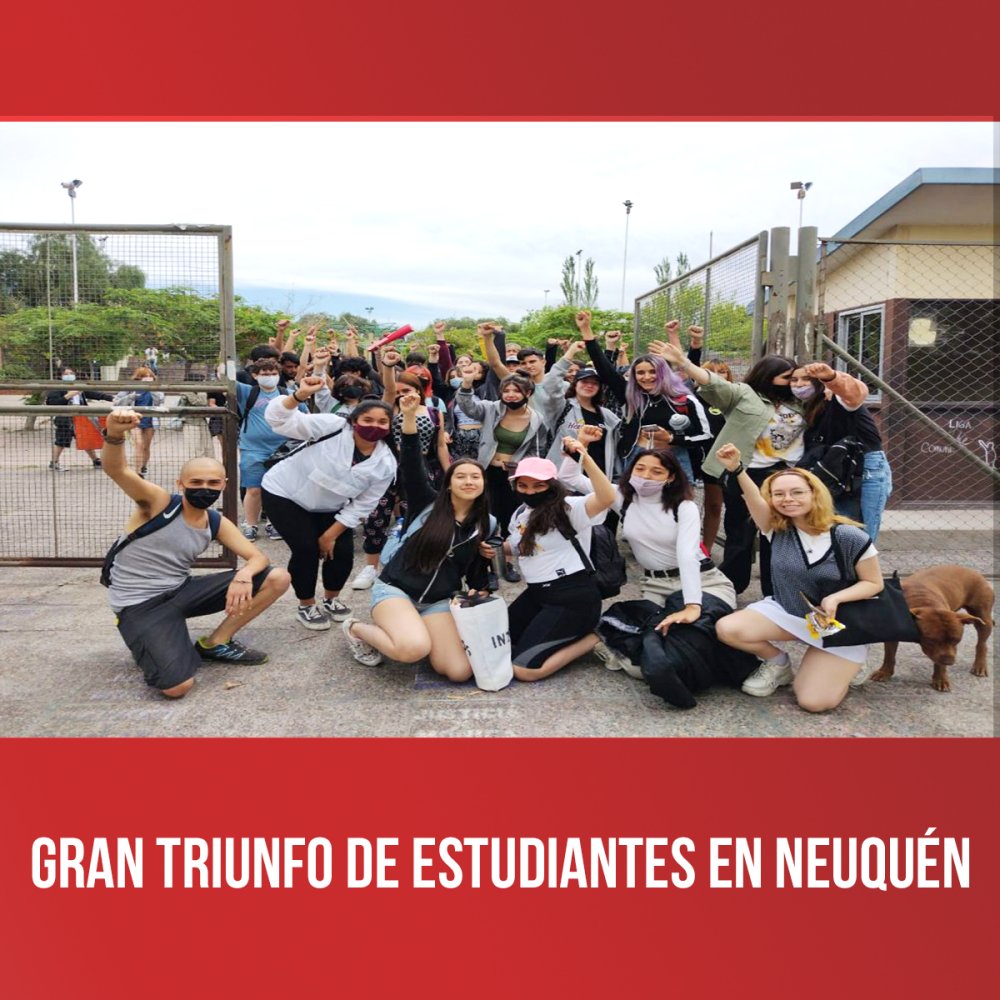 Gran triunfo de estudiantes en Neuquén