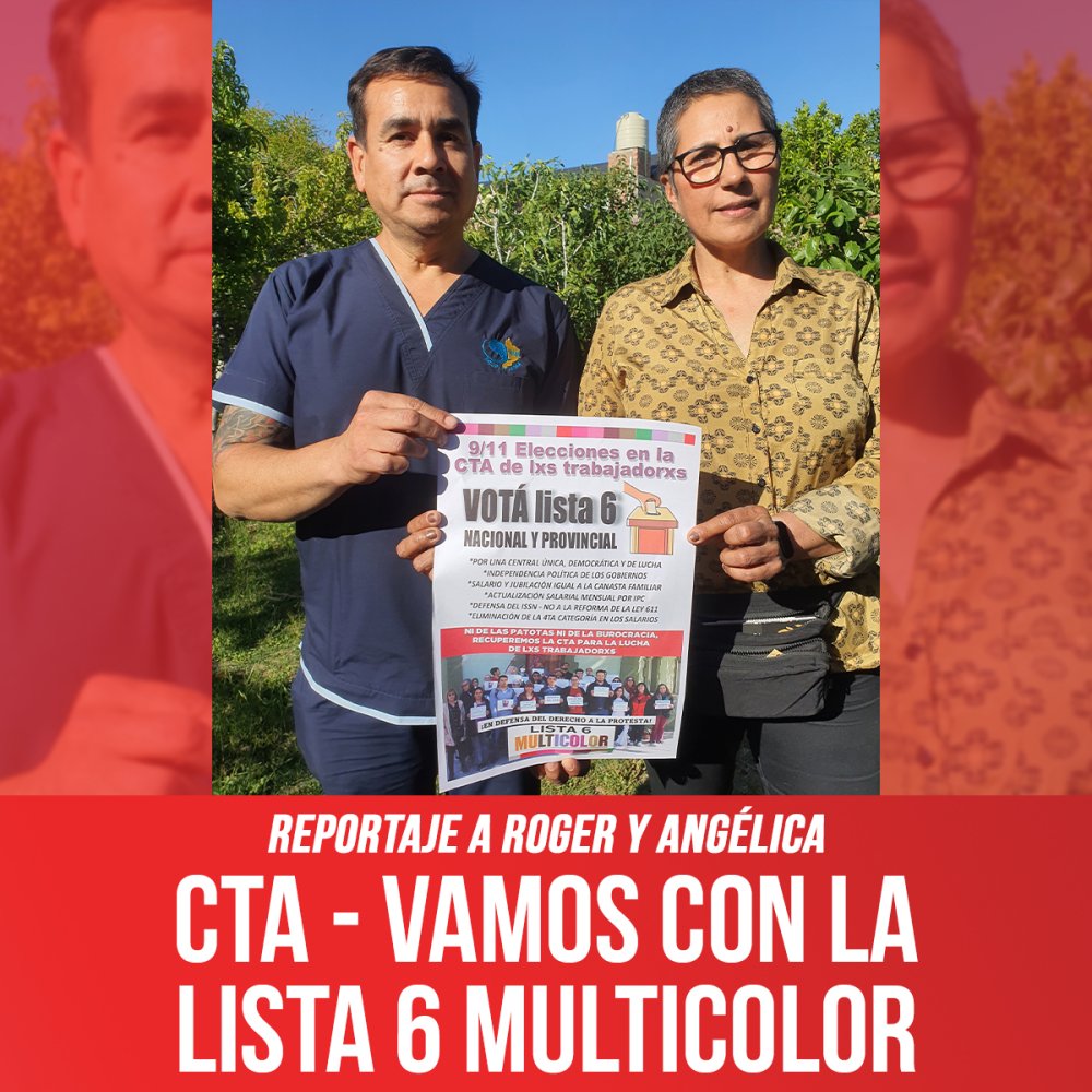 Reportaje a Roger y Angélica / CTA - Vamos con la lista 6 Multicolor