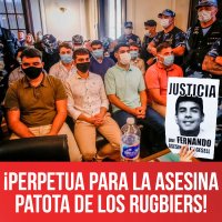 ¡Perpetua para la asesina patota de los rugbiers!