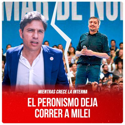 Mientras crece la interna / El peronismo deja correr a Milei