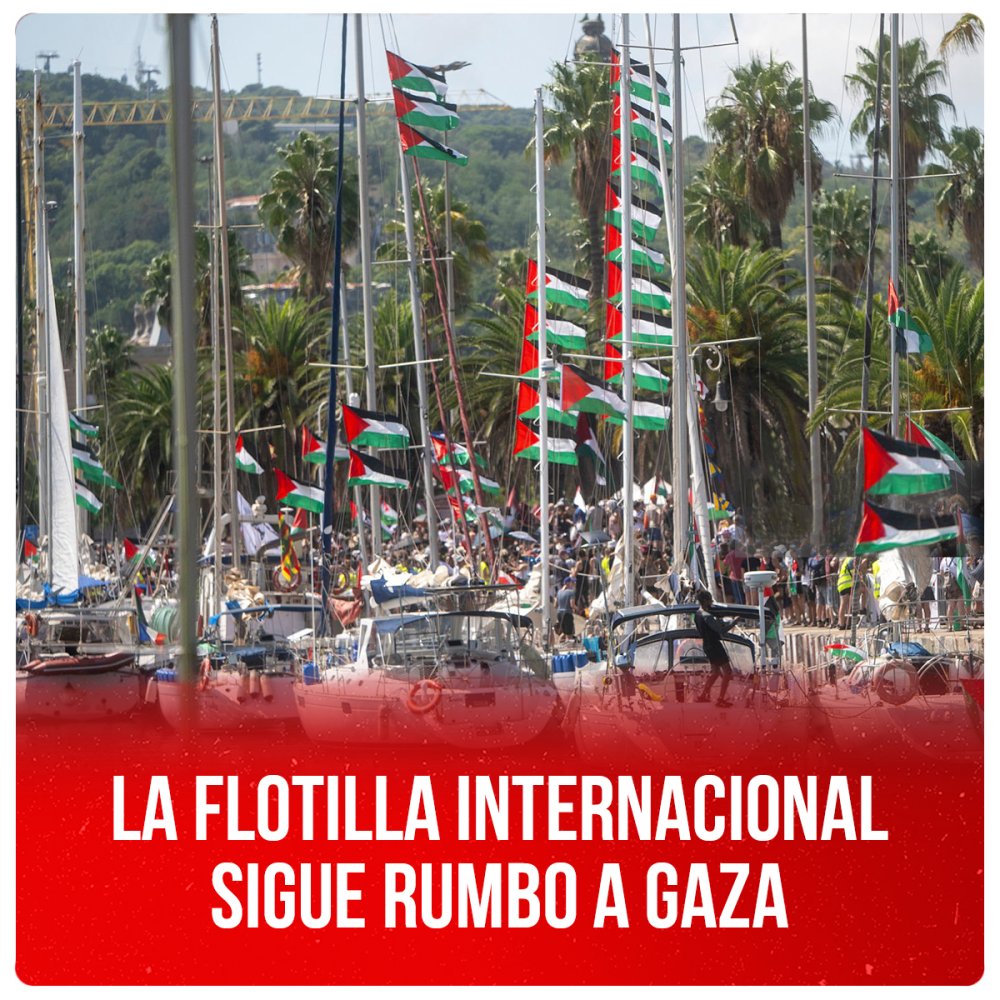 La Flotilla internacional sigue rumbo a Gaza