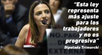 “Esta ley representa más ajuste para los trabajadores y no es progresiva”