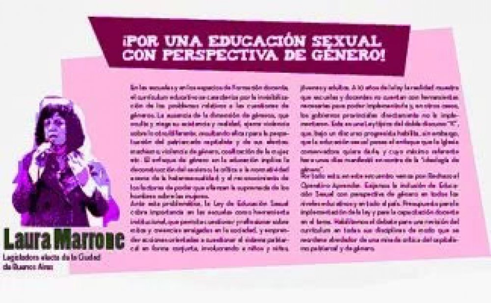 ¡Por una Educación Sexual con perspectiva de género!