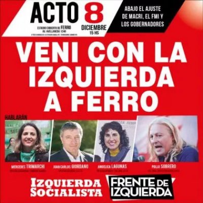 VENI CON LA IZQUIERDA A FERRO