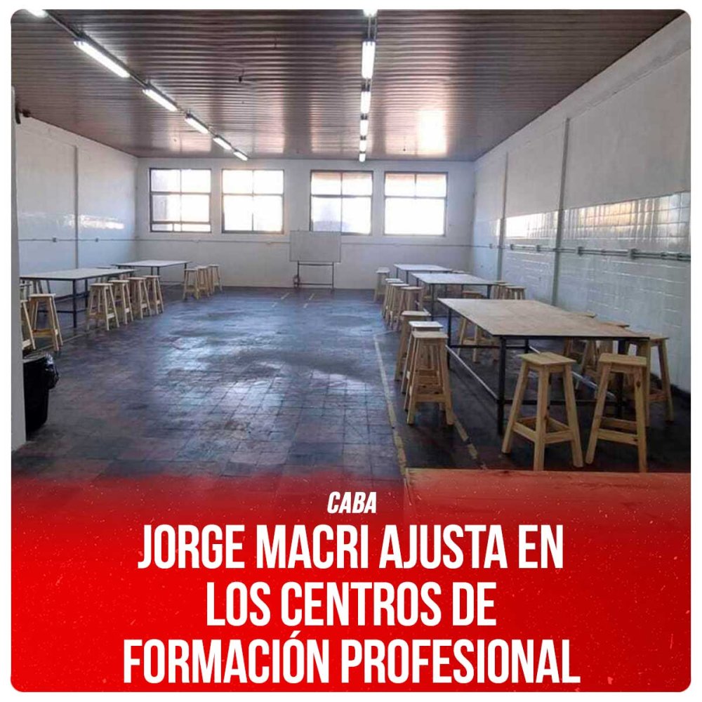 CABA / Jorge Macri ajusta en los Centros de Formación Profesional