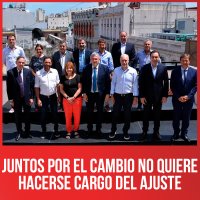 Juntos por el Cambio no quiere hacerse cargo del ajuste