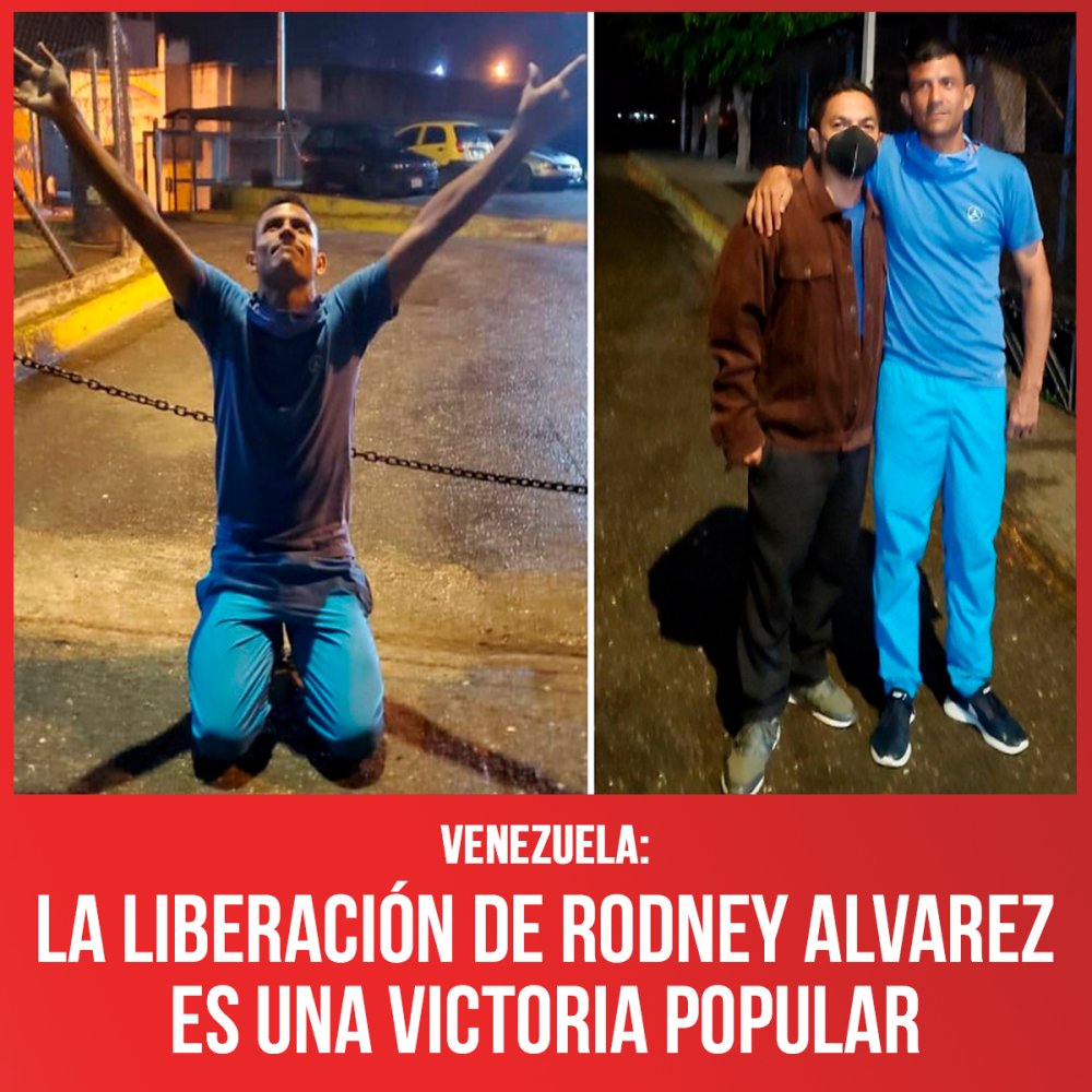 Venezuela: la liberación de Rodney Alvarez es una victoria popular