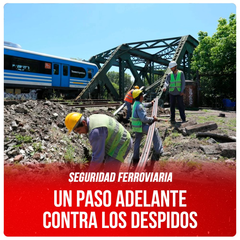 Seguridad ferroviaria / Un paso adelante contra los despidos