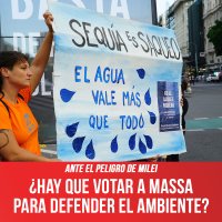 Ante el peligro de Milei / ¿Hay que votar a Massa para defender el ambiente?