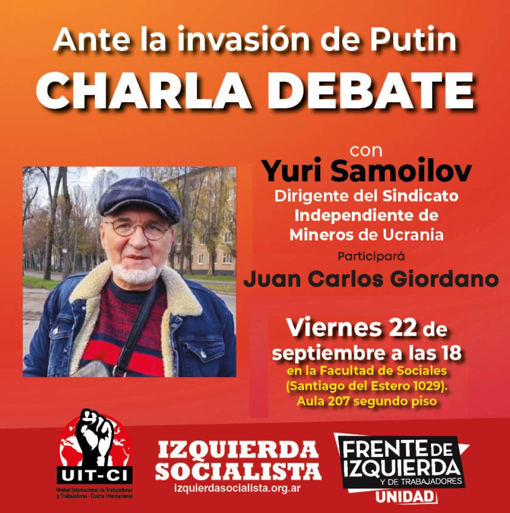 &quot;Ante la invasión de Putín&quot; Charla Debate con Yuri Samoilov de Ucrania