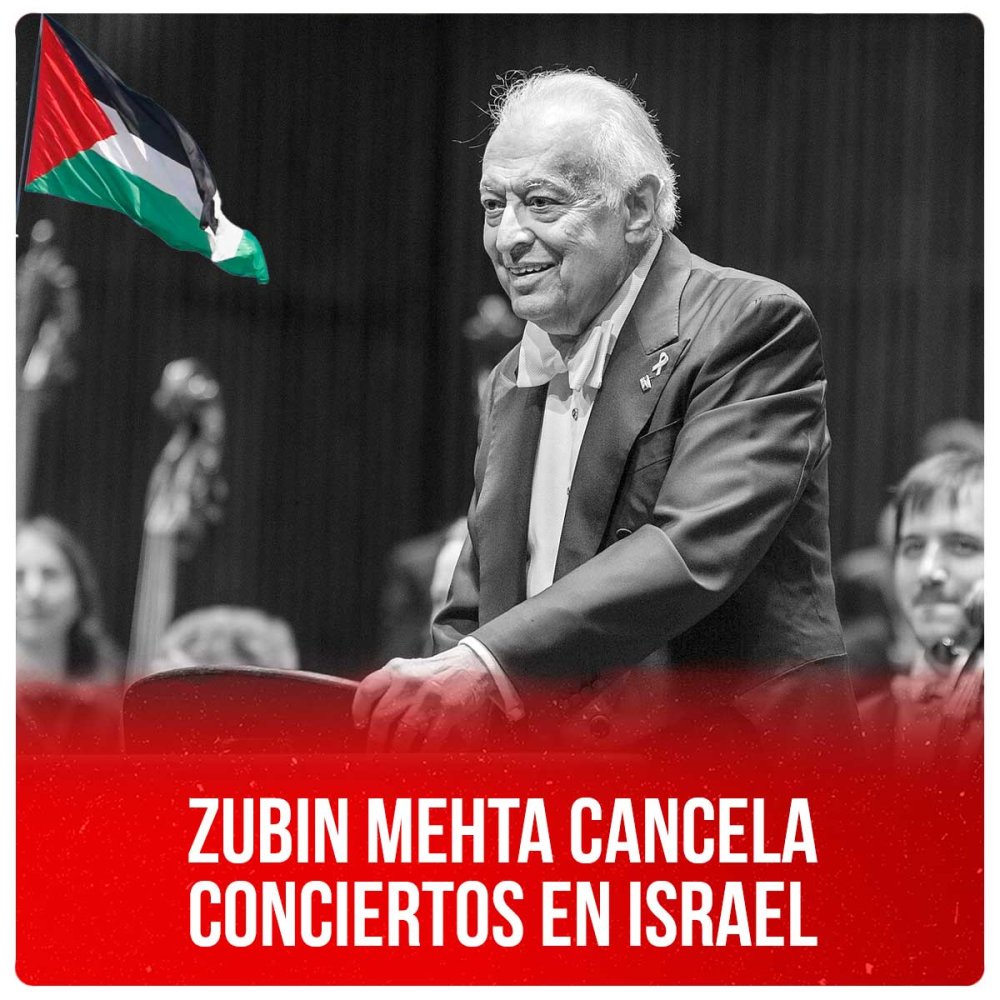 Zubin Mehta cancela conciertos en Israel