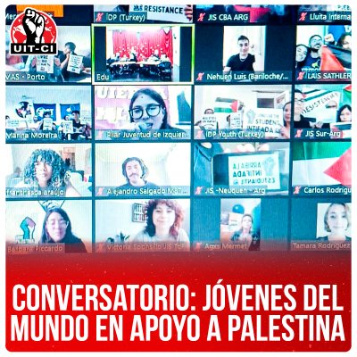 Conversatorio: jóvenes del mundo en apoyo a Palestina