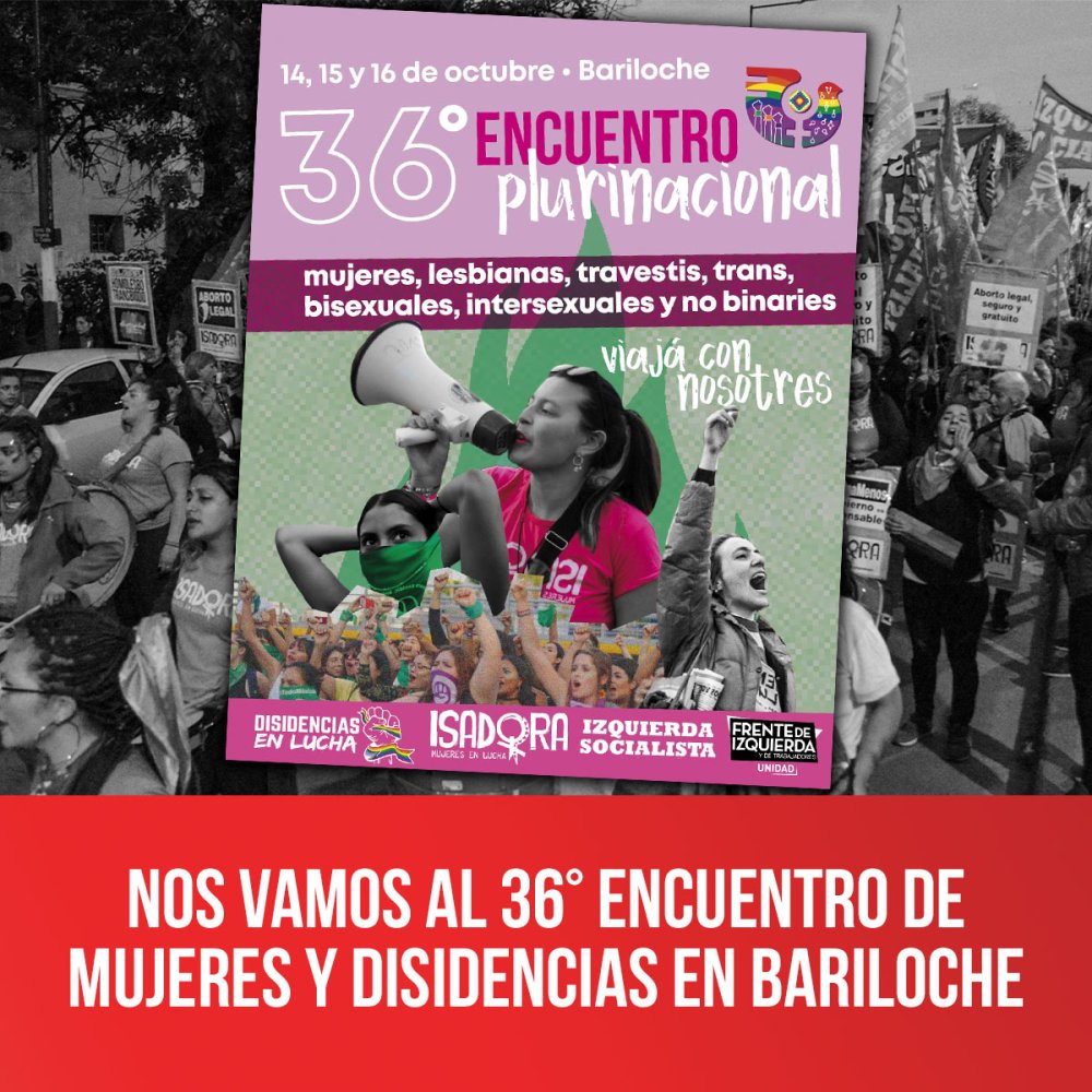 Nos vamos al 36° Encuentro de mujeres y disidencias en Bariloche