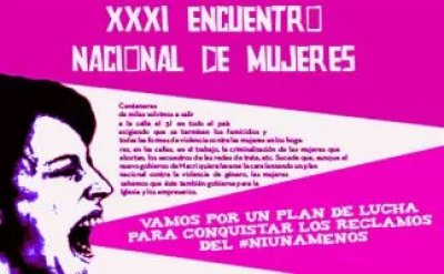 XXXI Encuentro Nacional de Mujeres – Rosario: Vamos por un plan de lucha para conquistar los reclamos del #NiUnaMenos