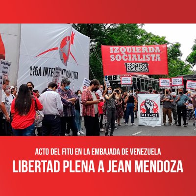 Acto del FITU en la embajada de Venezuela / Libertad plena a Jean Mendoza