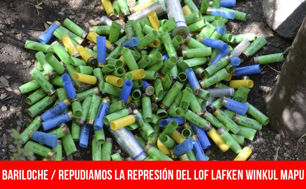 Bariloche. Repudiamos la represión del Lof Lafken Winkul Mapu
