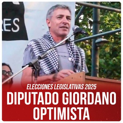 Elecciones legislativas 2025 / Diputado Giordano optimista