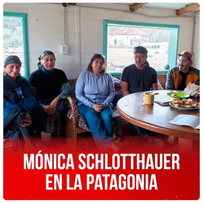 Mónica Schlotthauer en la Patagonia