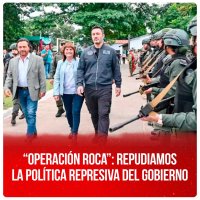 “Operación Roca”: repudiamos la política represiva del gobierno