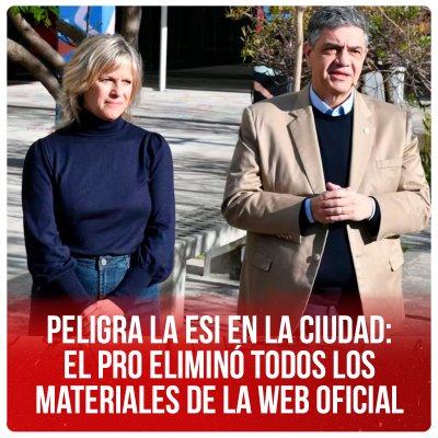 Peligra la ESI en la Ciudad: el PRO eliminó todos los materiales de la web oficial