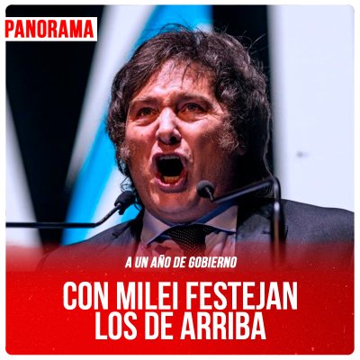 A un año de gobierno / Con Milei festejan los de arriba