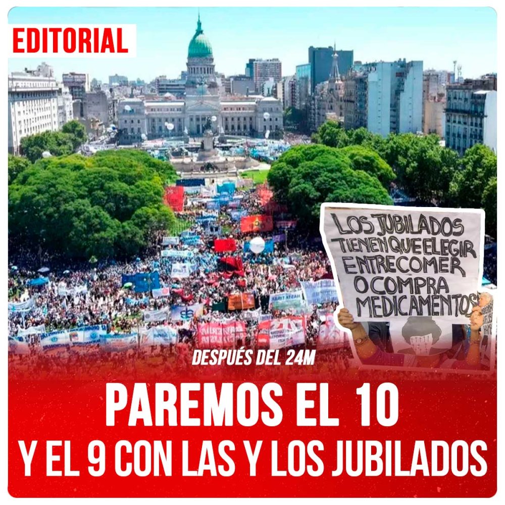 Después del 24M PAREMOS EL 10 y el 9 con las y los jubilados