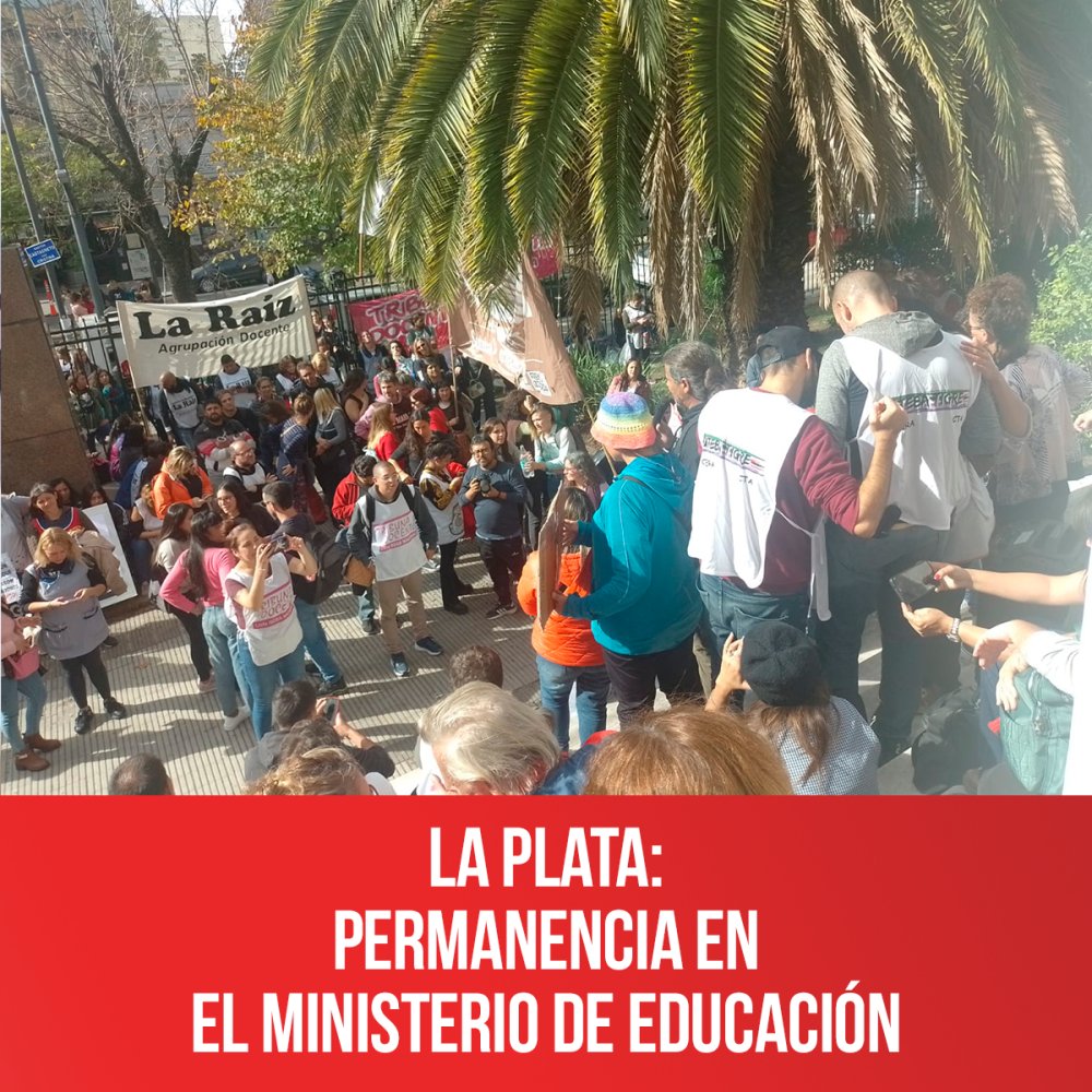 La Plata: permanencia en el Ministerio de Educación