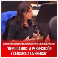 Diputada Mercedes de Mendieta en la Comisión de libertad de expresión / "Repudiamos la persecución y censura a la prensa"