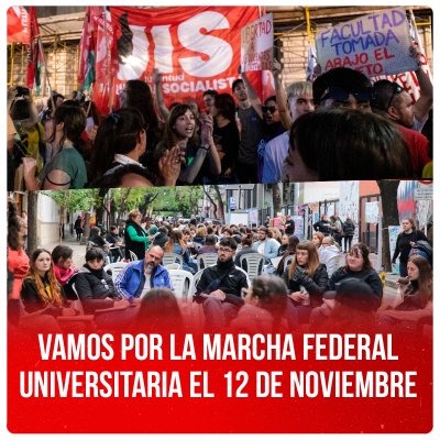 Vamos por la Marcha Federal Universitaria el 12 de noviembre