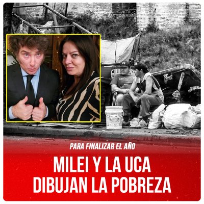 Para finalizar el año / Milei y la UCA dibujan la pobreza