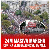 24M Masiva marcha contra el negacionismo de Milei