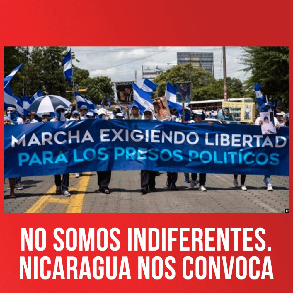 No somos indiferentes. Nicaragua nos convoca