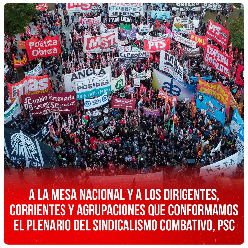 A la Mesa Nacional y a los dirigentes del PSC - 30 agosto 2024