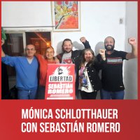 Mónica Schlotthauer con Sebastián Romero