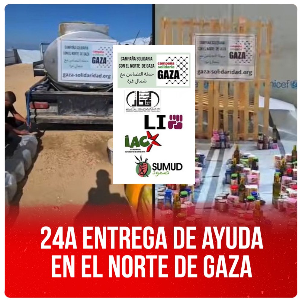 24a entrega de ayuda en el norte de Gaza