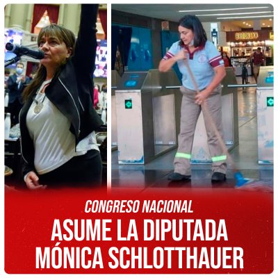 Congreso Nacional / Asume la diputada Mónica Schlotthauer
