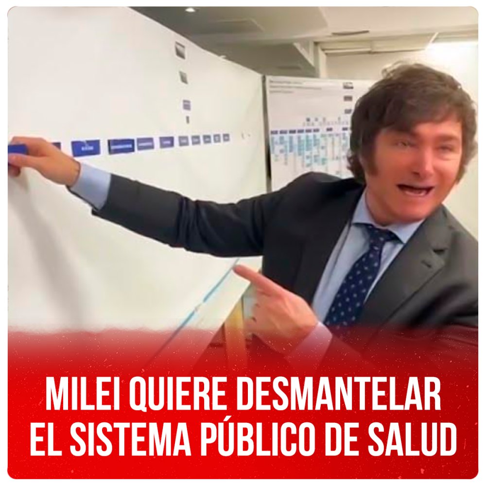 Milei quiere desmantelar el sistema público de salud