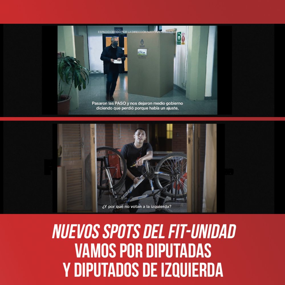 Nuevos spots del FIT-Unidad / Vamos por diputadas  y diputados de Izquierda
