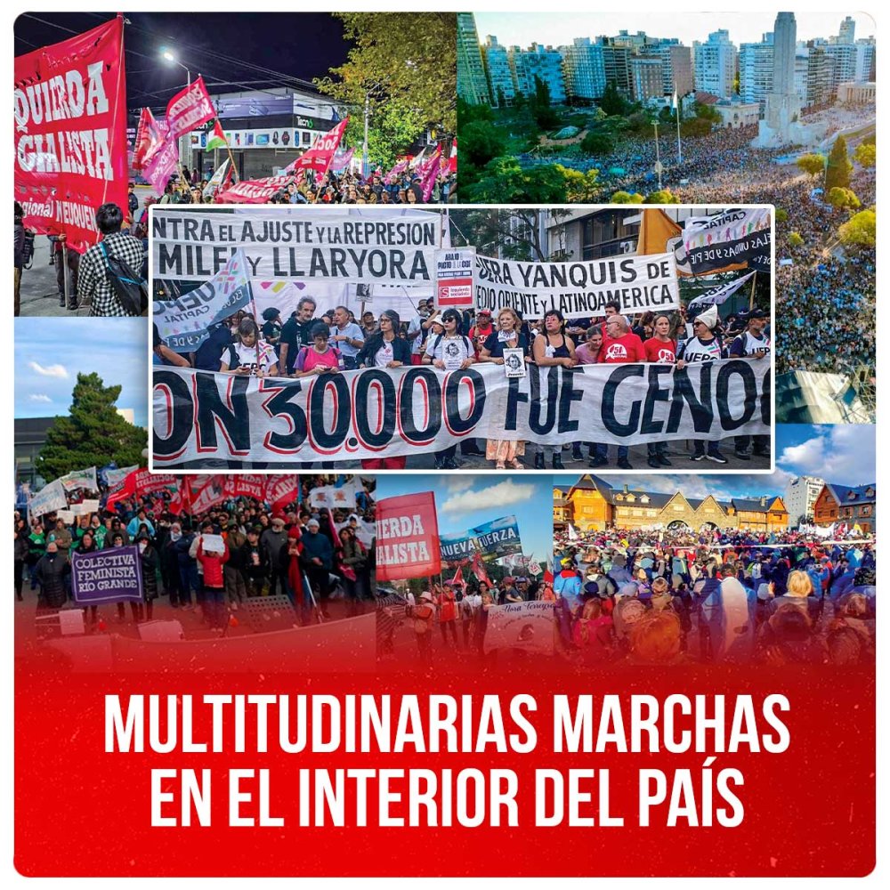24M / Multitudinarias marchas en el interior del país