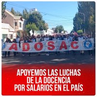 Apoyemos las luchas de la docencia por salarios en el país
