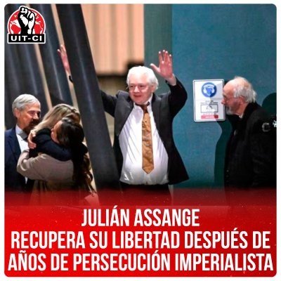 Julián Assange recupera su libertad después de años de persecución imperialista