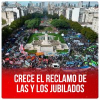 Crece el reclamo de las y los jubilados
