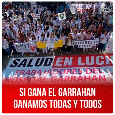 Si gana el Garrahan ganamos todas y todos
