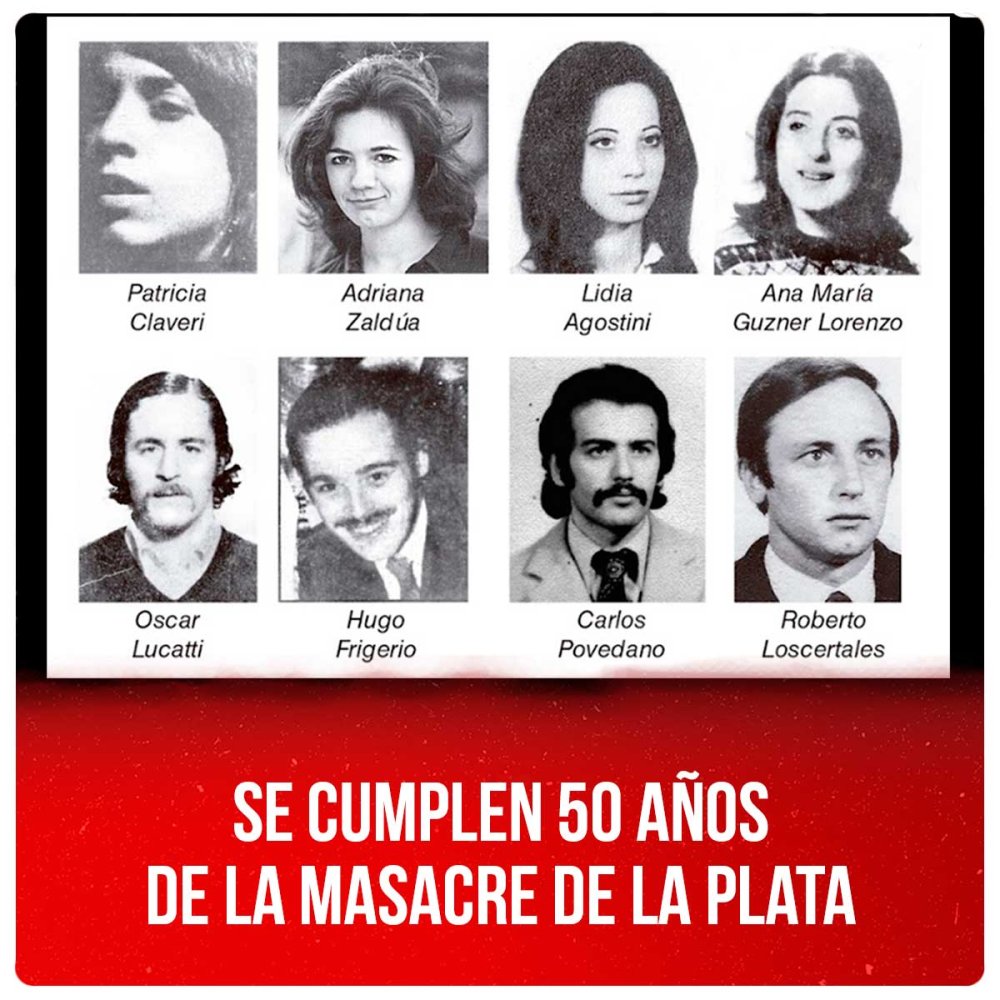 Se cumplen 50 años de la Masacre de La Plata