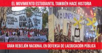 El movimiento estudiantil también hace historia: Gran rebelión nacional en defensa de la educación pública