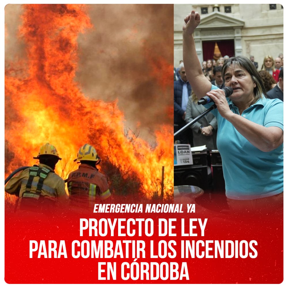 Emergencia nacional ya / Proyecto de ley para combatir los incendios en Córdoba