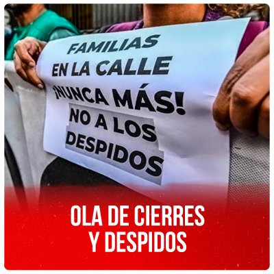 Ola de cierres y despidos