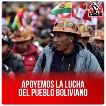 Apoyemos la lucha del pueblo boliviano